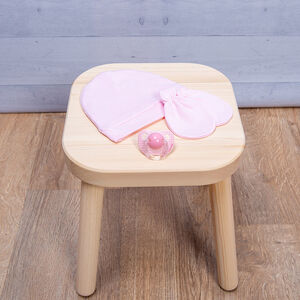  Σετ γάντι-σκουφάκι ροζ  