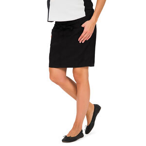 Jupe courte  de grossesse en twill avec ceinture à nouer 