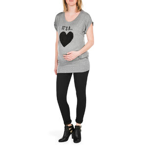 Tee-shirt manches courtes de grossesse magique It's a Boy 