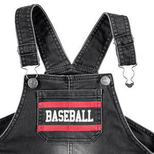 Τζιν σαλοπέτα με used όψη, μόνιμες τσακίσεις, στάμπες και σήματα 