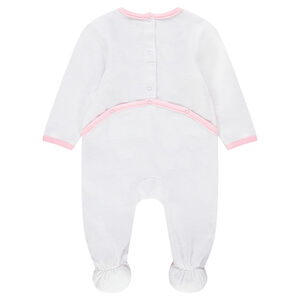 Σετ με 2 βελουτέ φορμάκια ύπνου με ρίγες και ουράνιο τόξο 