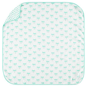 Couverture en gaze imprimée renards 100 x 100 cm 