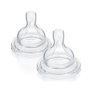 Θηλές σιλικόνης anti-colic teats slow flow 1m+ 