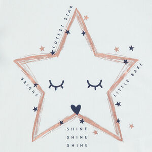 Μακρυμάνικη μπλούζα από ζέρσεϊ με τυπωμένο διακοσμητικό μοτίβο 