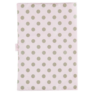 Couverture protège Carnet de Santé imprimé pois en popeline 