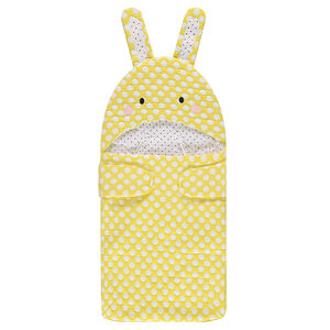 Υπνόσακος με πουά, σε σχήμα λαγού 