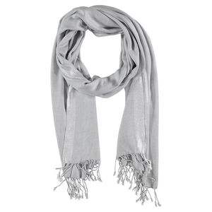 Φουλάρι με ασημί λωρίδες 