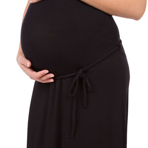 Μακρύ στράπλες φόρεμα εγκυμοσύνης 