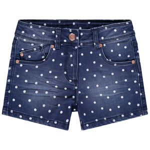 Σορτς με τζιν πουά 
