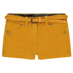 Σορτς από βελούδο με αφαιρούμενη ζώνη 