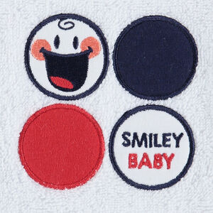 Σετ με 2 πετσετέ γάντια μπάνιου με σήματα Smiley 
