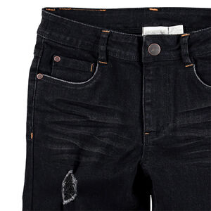 Παιδικά - Τζιν skinny με used όψη, μόνιμες τσακίσεις και σκισίματα 