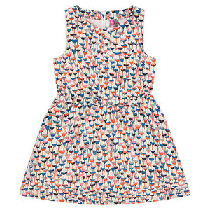 Φόρεμα κρεπ με φλοράλ μοτίβο 