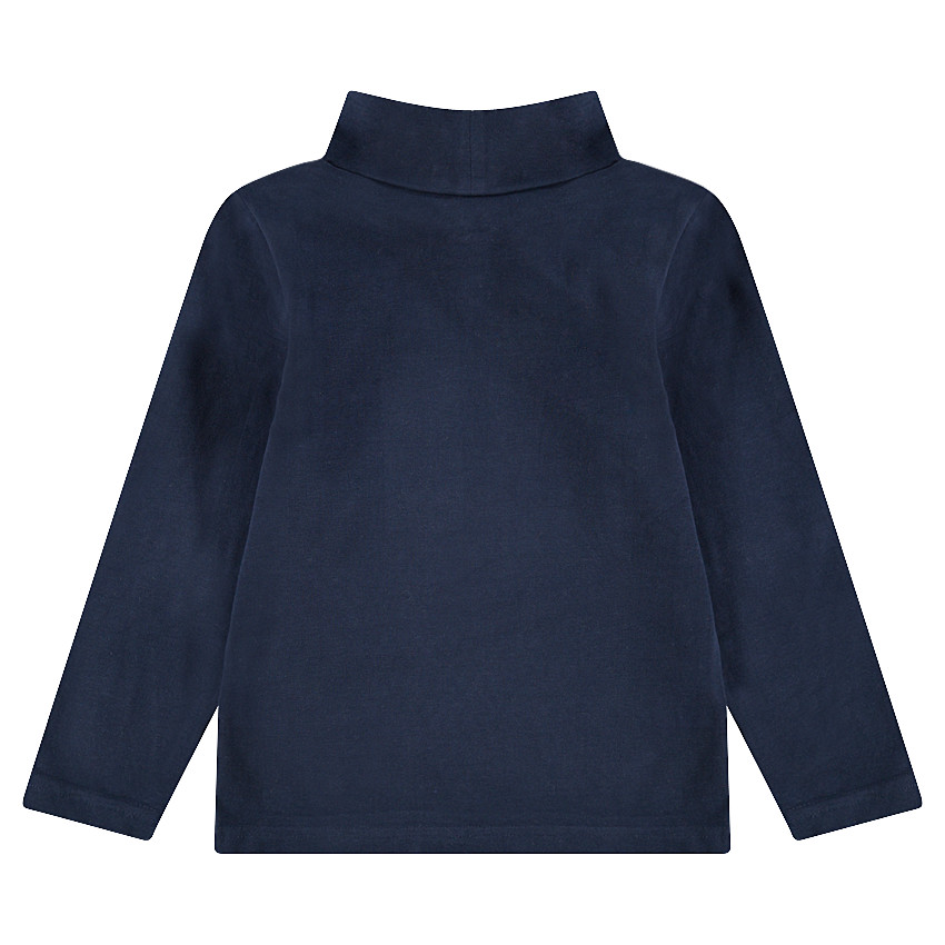 Μονόχρωμο ζιβάγκο από ζέρσεϊ με κεντημένο λογότυπο 