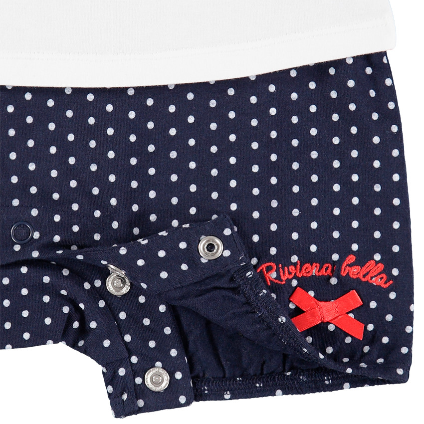 Κοντό φόρμακι σε βιολογικό βαμβάκι με μοτίβο κερασιάς 