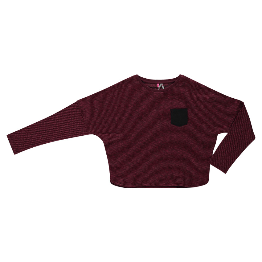 Παιδικά - Κοντό πουλόβερ με φαντεζί πλέξη 