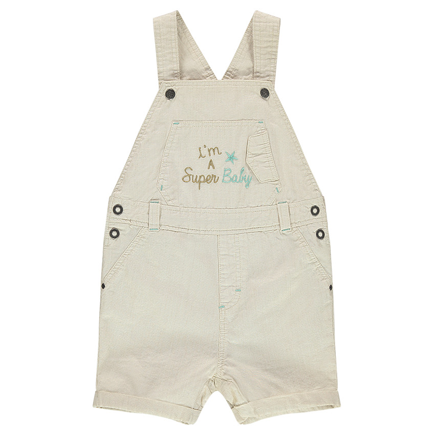 Κοντή βαμβακερή σαλοπέτα με κεντημένα γράμματα μπροστά 