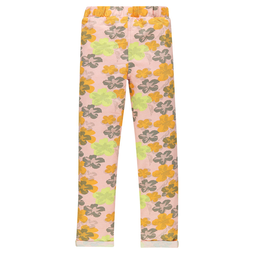 Jegging en molleton imprimé fleurs 