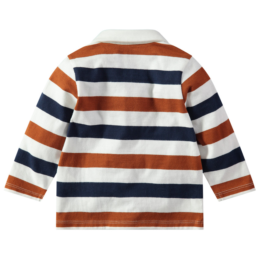 Μακρυμάνικο πόλο με τσέπη και στάμπα λαγουδάκι 