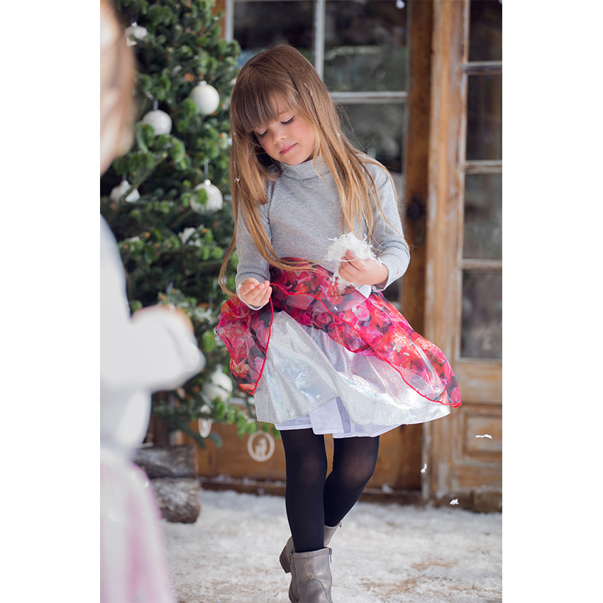 Ζιβάγκο από ζέρσεϊ και λούρεξ με τυπωμένες καρδιές 