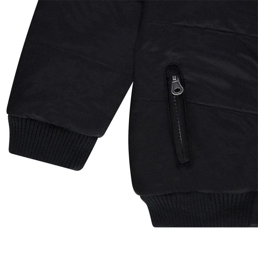 Καπιτονέ μπουφάν με αφαιρούμενη κουκούλα και φλις επένδυση 