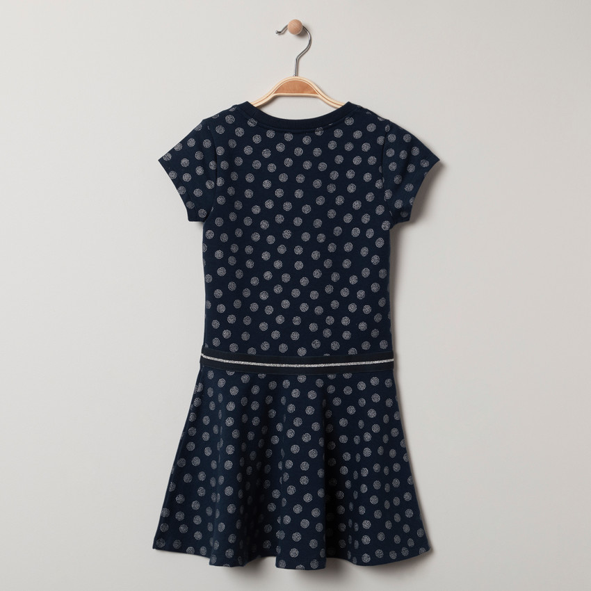 Robe manches courtes imprimée all-over  