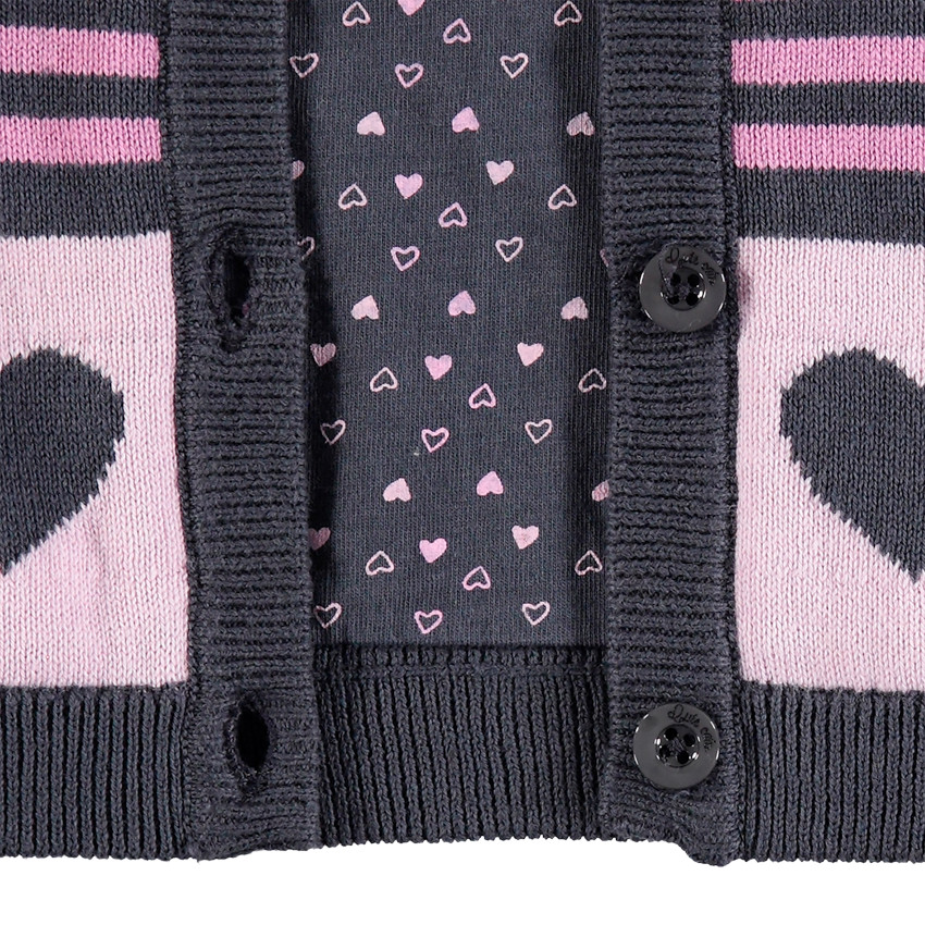 Πλεκτή ζακέτα με διακοσμητικά μοτίβα 