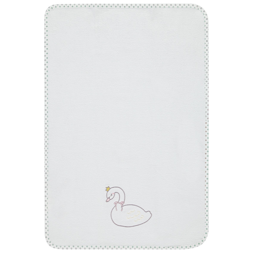 Alèse de lit en éponge à motif brodé 40 x 60 cm 