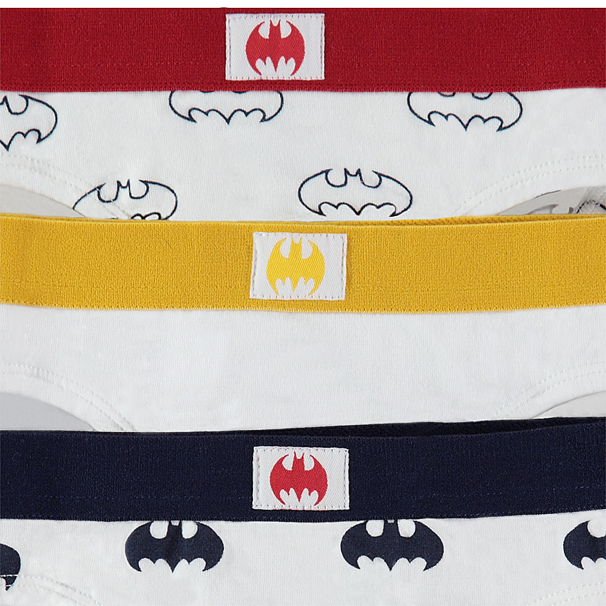 Lot de 5 slips en coton logo Batman pour enfant garçon 