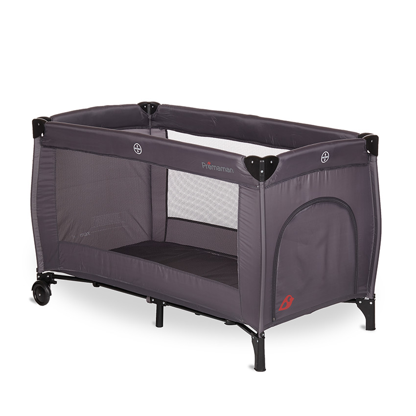 Πτυσσόμενο παρκοκρέβατο Extra - Γκρι 