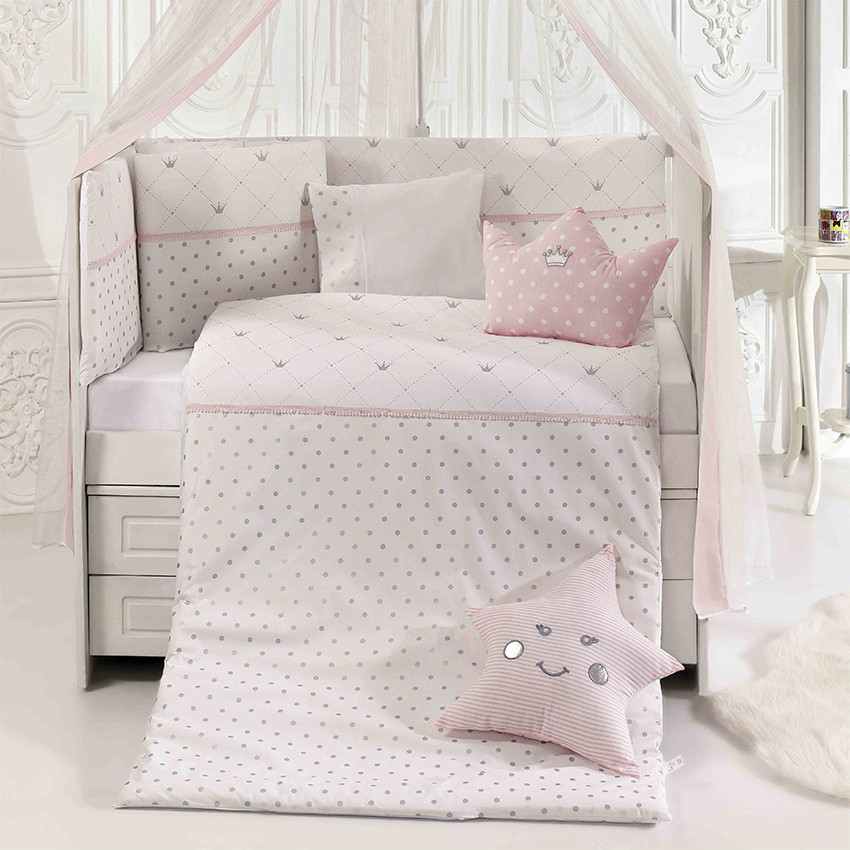  Σετ προίκας 9τμχ 70*140 queens crown  