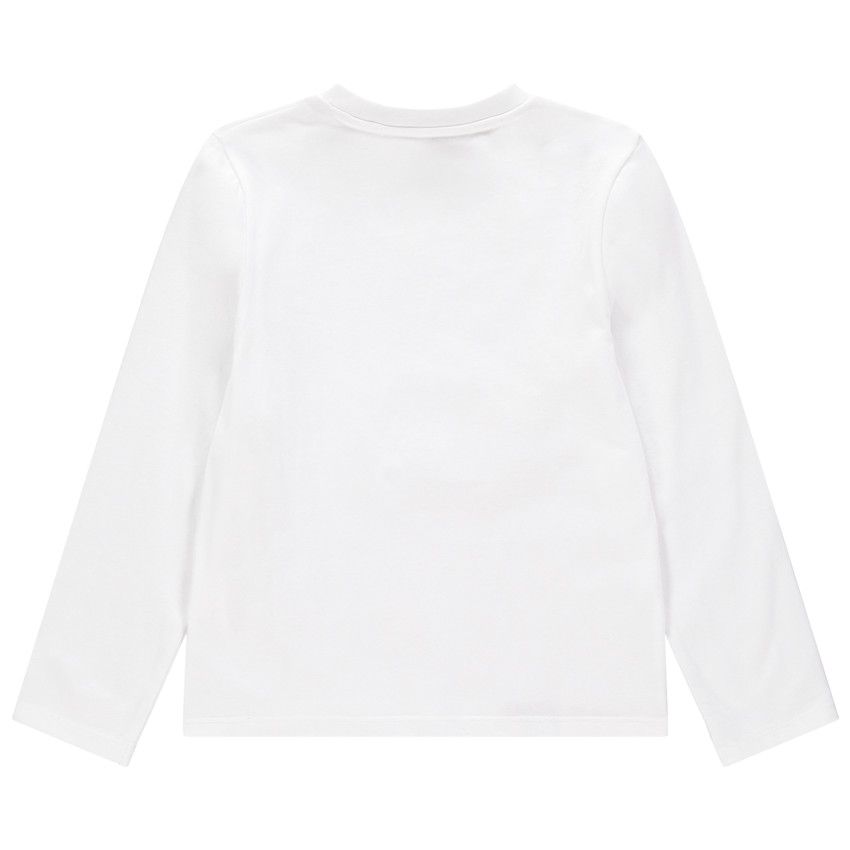 T-shirt manches longues en coton print girafe à lunettes 