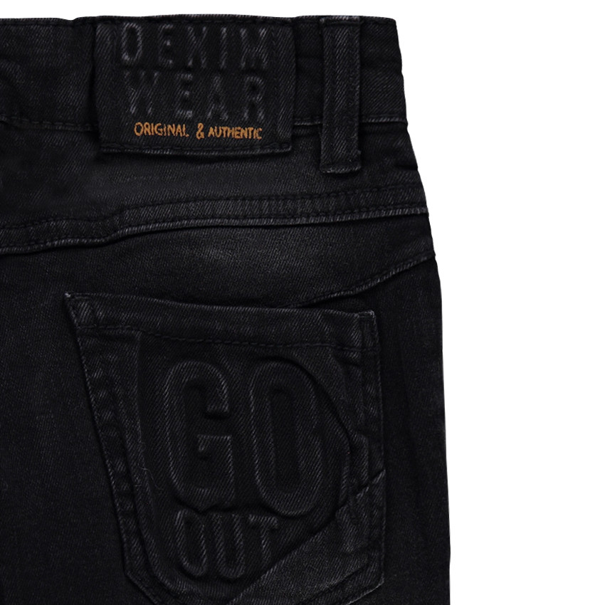 Τζιν με φθαρμένη όψη και πιτσιλιές χρώματος 