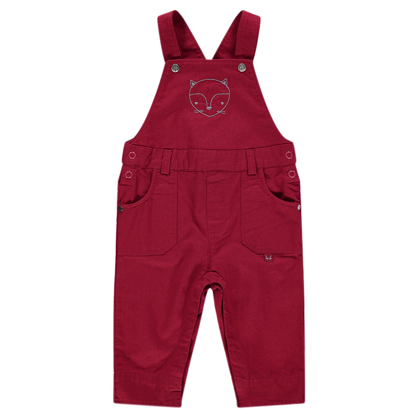 Βαμβακερή σαλοπέτα με κεντημένη αλεπού 