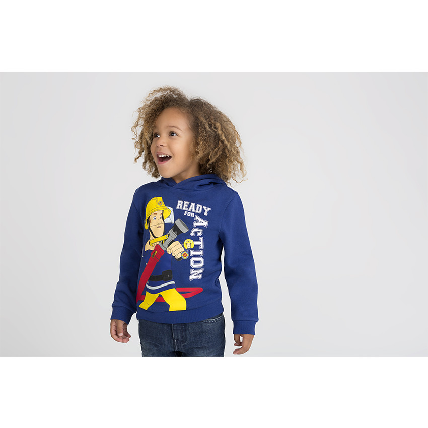 Φανελένιο φούτερ με κουκούλα και στάμπα Σαμ ο Πυροσβέστης της ©Prism Art and Design Limited 