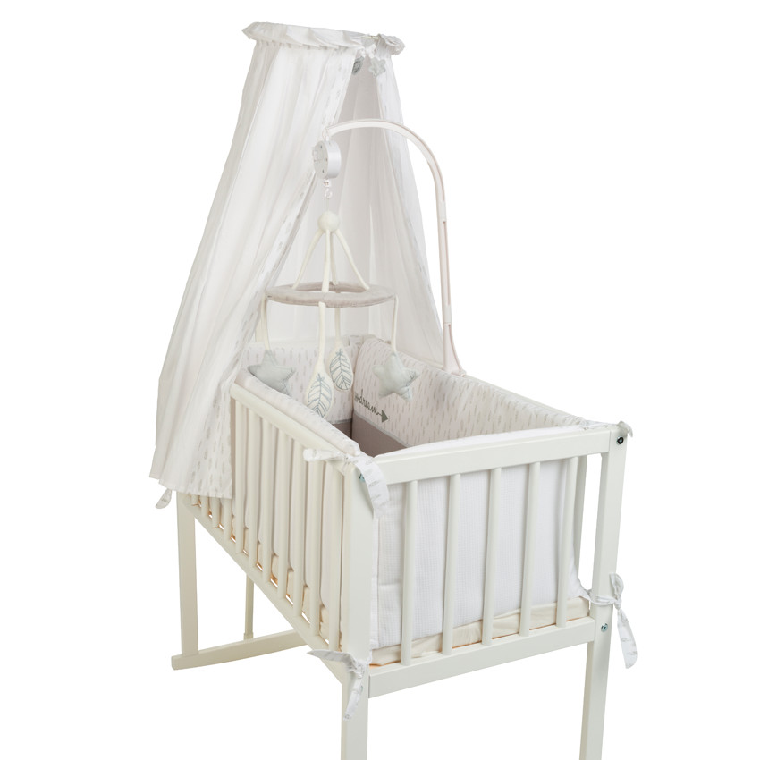 Μουσικό μόμπιλε με κρεμαστά παιχνιδάκια από βελουτέ ύφασμα 