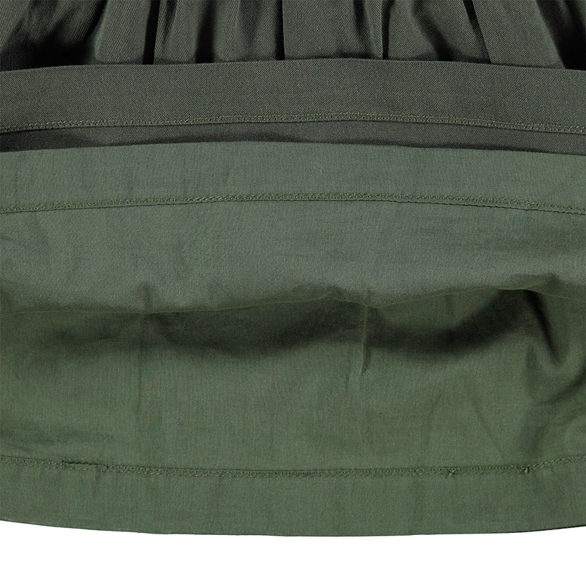 Δίχρωμο φόρεμα από δύο υλικά με χρωματιστές φουντίτσες 