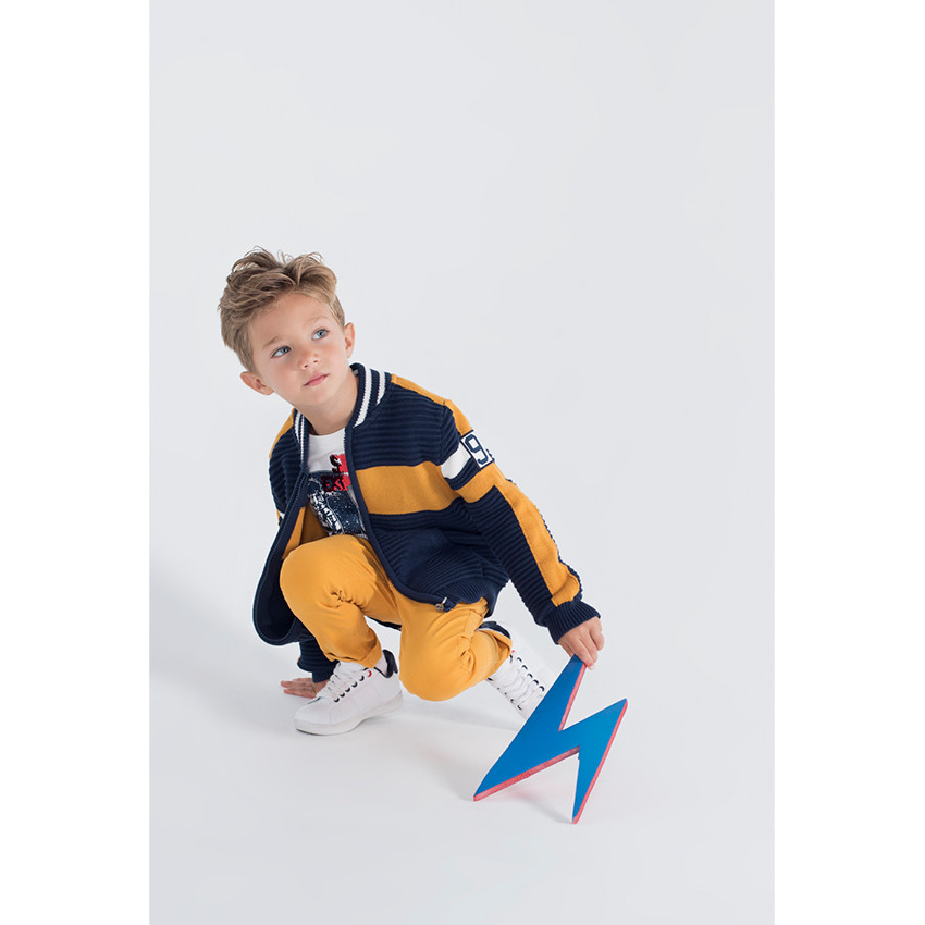 Μακρυμάνικη μπλούζα ζέρσεϊ με μοτίβο και «μαγικές πούλιες» 