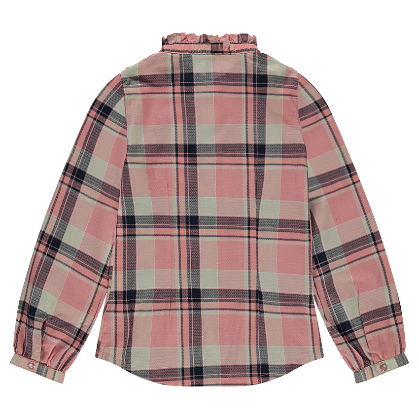 Παιδικά - Μακρυμάνικο πουκάμισο σε βαμβακερή ύφανση με καρό 