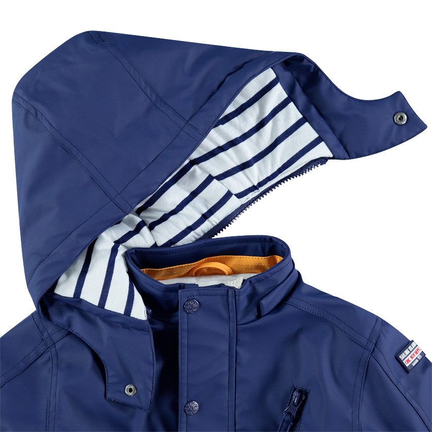 Αντιανεμικό αδιάβροχο μπουφάν με αφαιρούμενη κουκούλα 