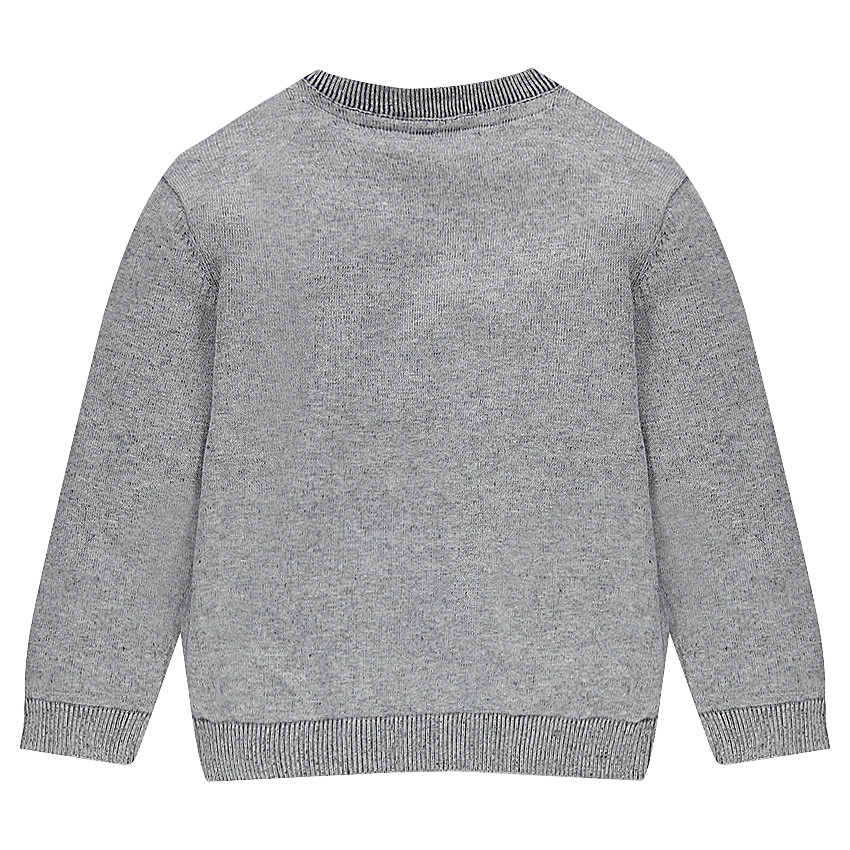 Παιδικά - Πλεκτό πουλόβερ με απλικέ σήμα 