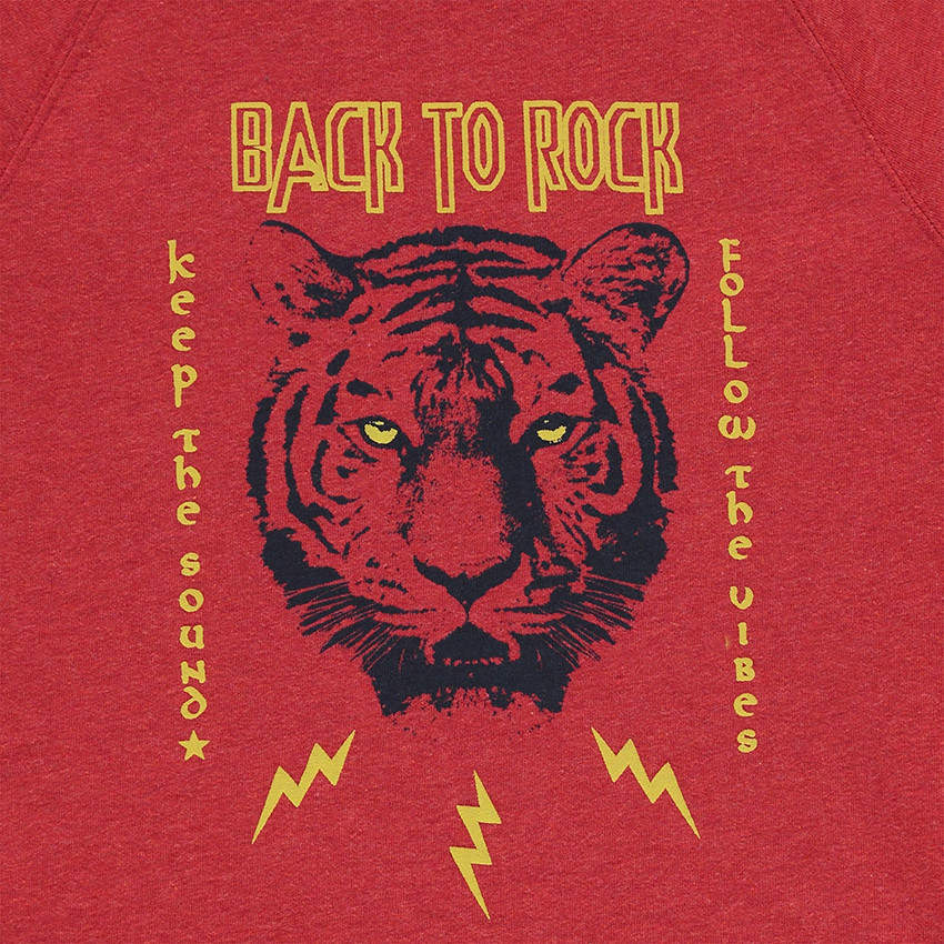 Παιδικά - Μακρυμάνικη μπλούζα ζέρσεϊ με στάμπα τίγρη 