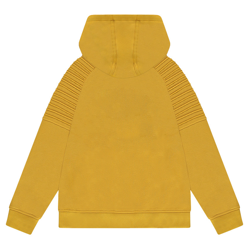 Παιδικά - Φούτερ με κουκούλα από φανέλα με φερμουάρ με διακοσμητικό σχέδιο και τυπωμένο κείμενο 