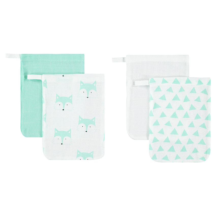 Σετ με 4 ασορτί γάντια μπάνιου 