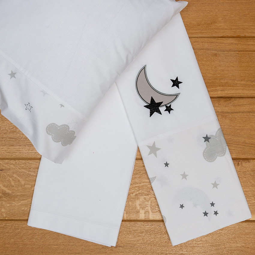  Σετ σεντόνια καλαθούνας-λίκνου 3τμχ moon  