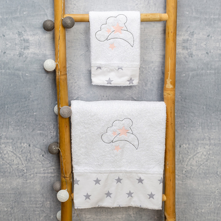  Σετ πετσέτες 2 τμχ moon ροζ  