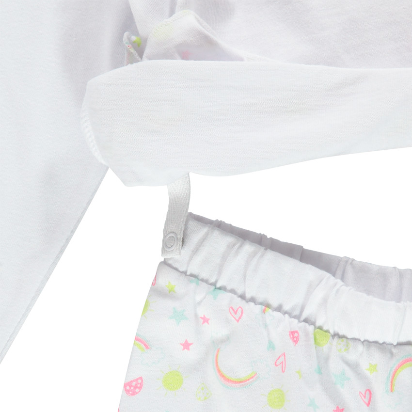 Ζέρσεϊ πιτζάμα με στάμπα μονόκερο και ουράνια τόξα 