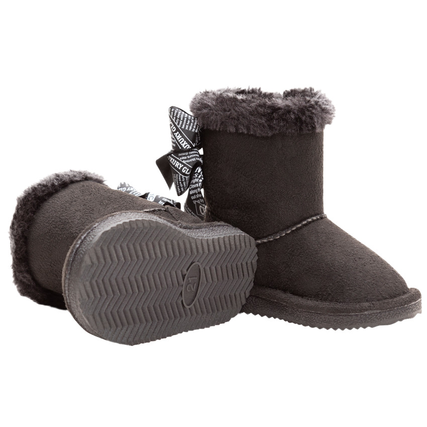 Χαμηλές μπότες με σατέν φιόγκους πίσω, 24 έω 29 