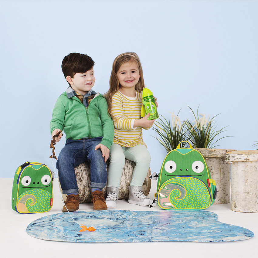  Μπουκάλι με Καλαμάκι Zoo Χαμαιλέον 