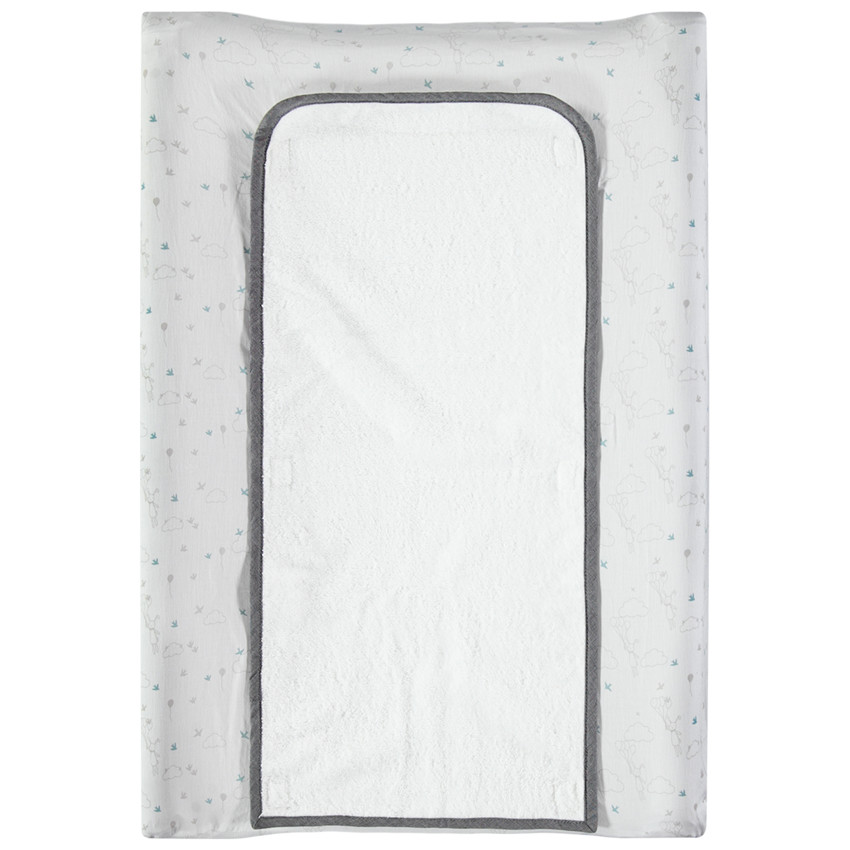 Housse de matelas à langer imprimée avec tapis amovible 
